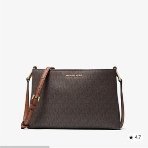 Michael Kors Dark Brown Crossbody Bag Trisha